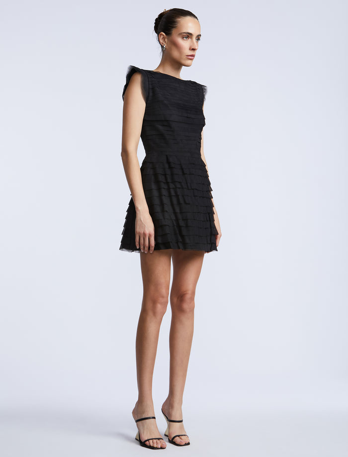 Tulle Tiered Mini Dress