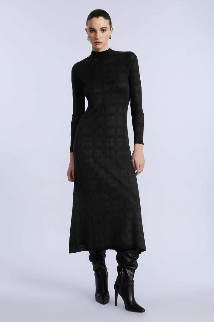Turtleneck Openweave Dress