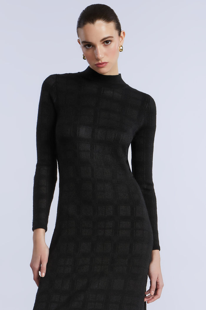 Turtleneck Openweave Dress