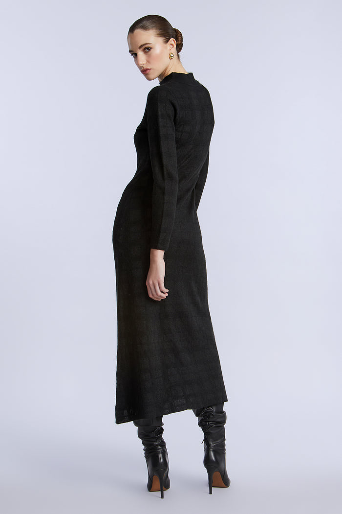 Turtleneck Openweave Dress