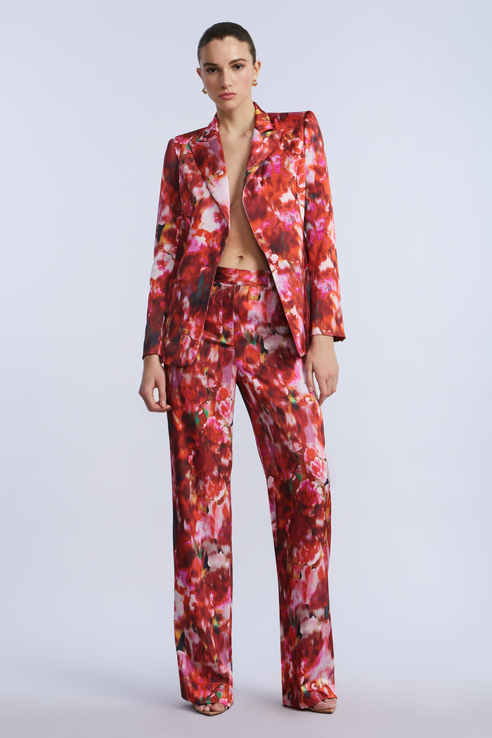 Washed Floral Blazer
