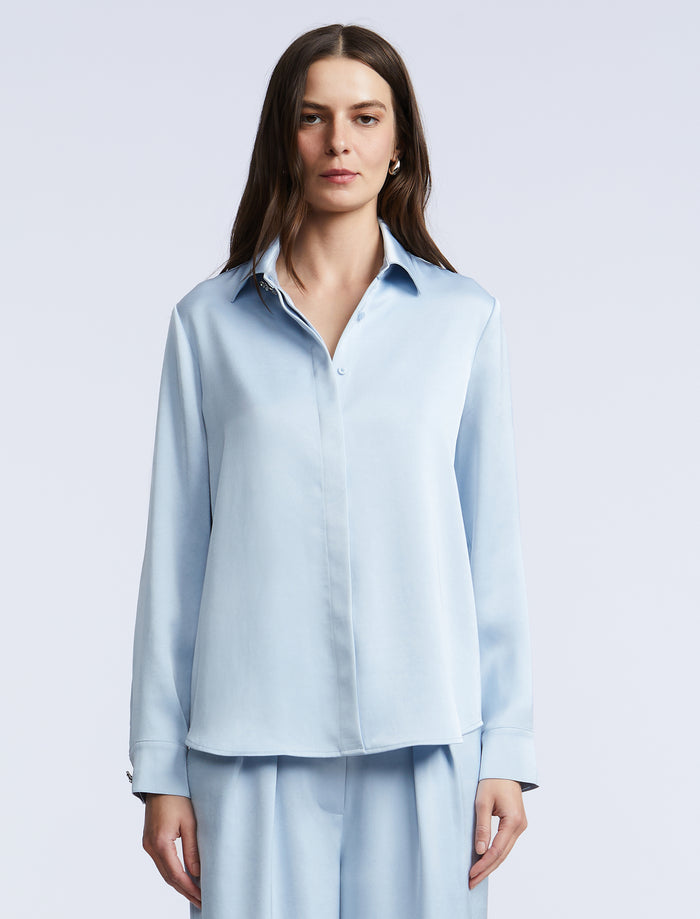 Washed Relaxed Button Down