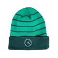 WRIGLEY CLOCK STRIPED BEANIE. (NO POM) - OBVIOUS SHIRTS