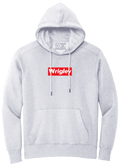 WRIGLEY IS SUPREME. (HEATHER GREY HOODED SWEATSHIRT) - OBVIOUS SHIRTS